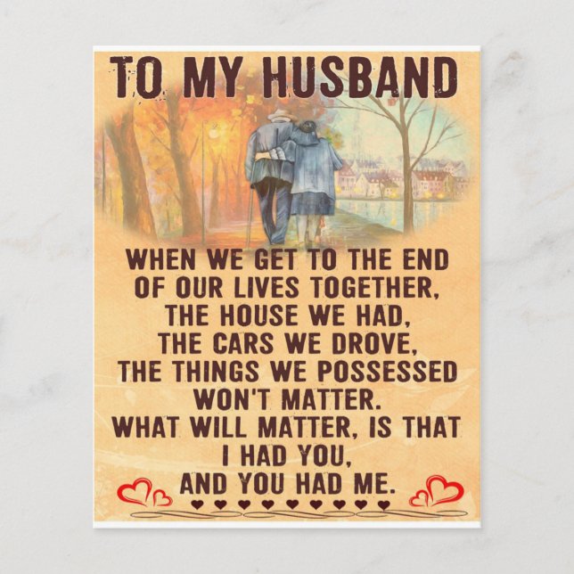 Funny Quotes Gift To Husband | Gift For Father | Flyer (Front)