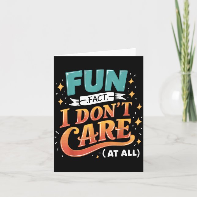 Funny Quotes Statement Laugh Humour Sayings Sarcas Card (Front)