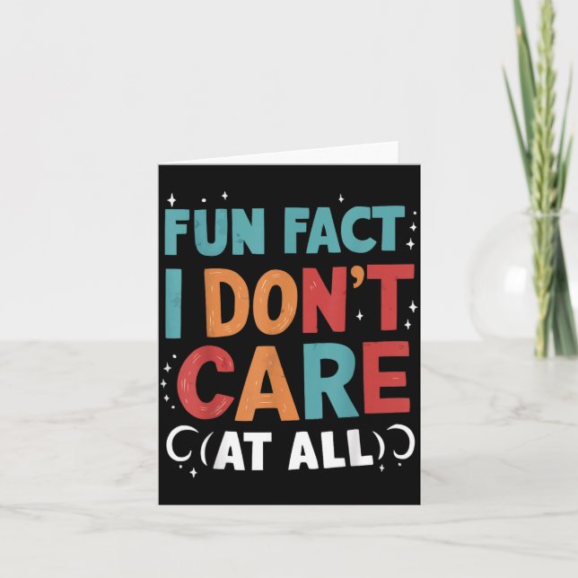 Funny Quotes Statement Laugh Humour Sayings Sarcas Card (Front)
