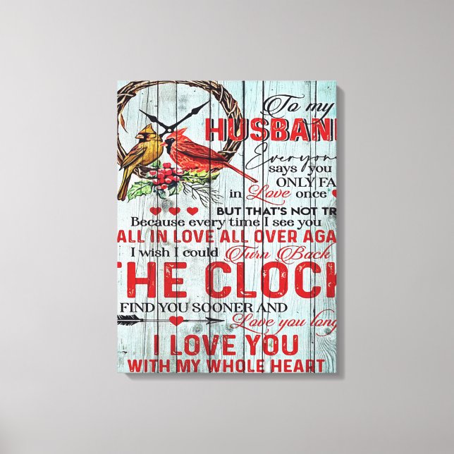 Funny Quotes To Husband | Gift For Man | Canvas Print (Front)