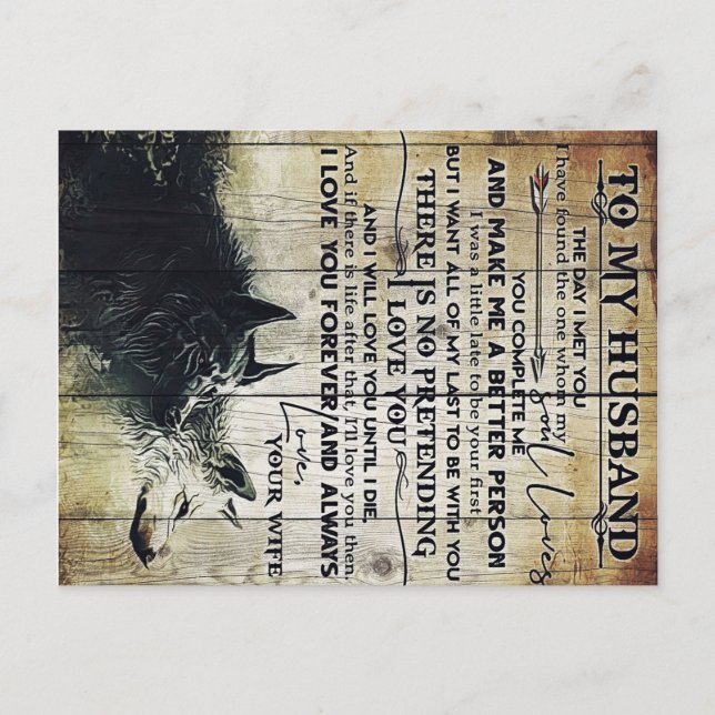 Funny Quotes To Husband | New Home Gift | Postcard (Front)