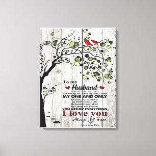 Funny Quotes To Husband Present For Husband Canvas Print