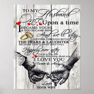 Funny Quotes To My Husband | Gift For Husband | Poster