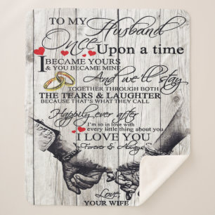 Funny Quotes To My Husband   Gift For Husband   Sherpa Blanket