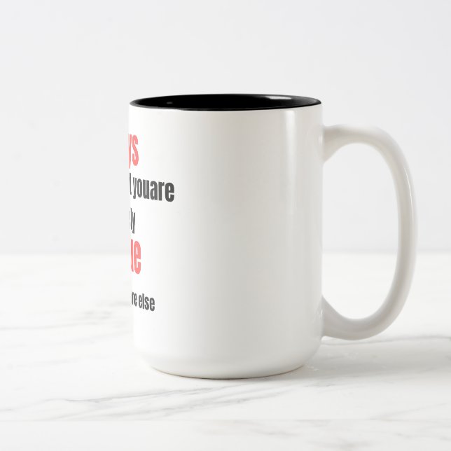 funny quotes  Two-Tone coffee mug (Right)