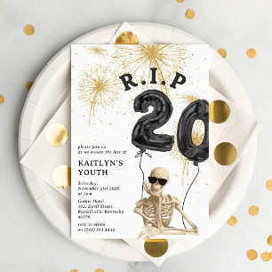 Funny R.I.P to My 20's 30th Birthday Invitation