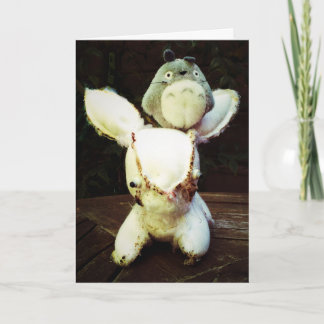 Funny Rabbit Birthday Card. Be eXtraordinary Card