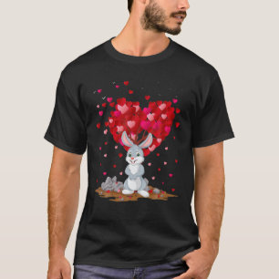 Funny Rabbit Bunny Animal Lover Bunny Valentine's T-Shirt