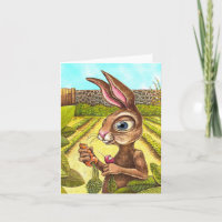 Funny Rabbit Greeting Card