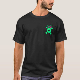 Funny Rabbit Pirate Skull With Crossbones T-Shirt