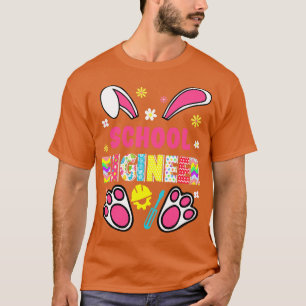 Funny Rabbit School Engineer Easter Day Eggs Bunny T-Shirt