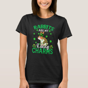 Funny Rabbits Are My Lucky Charms Rabbit St Patric T-Shirt