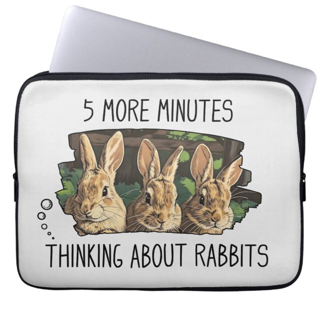Funny Rabbits Laptop Sleeve (Front)