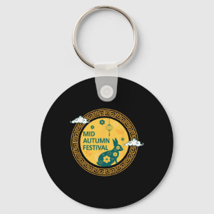 Funny Rabbits Mooncake Chinese New Year Mid Autumn Key Ring