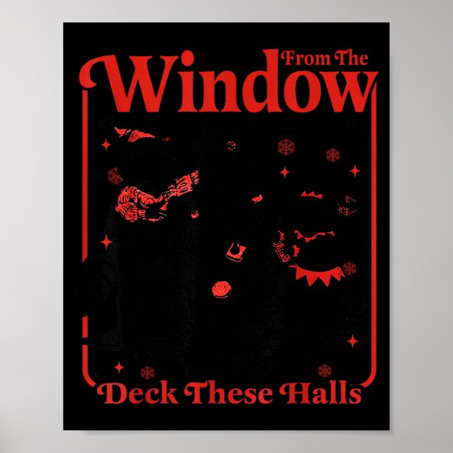 Funny Raccoon Christmas I'm About To Deck These Ha Poster (Front)