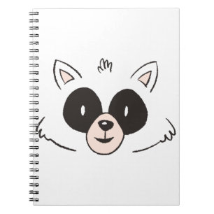 Funny Raccoon Face Notebook