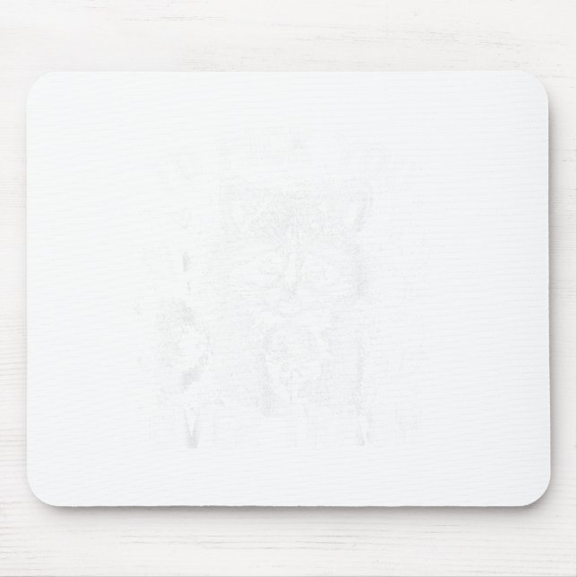 Funny Raccoon I’d Ck You Over Trash Valentines Day Mouse Pad (Front)