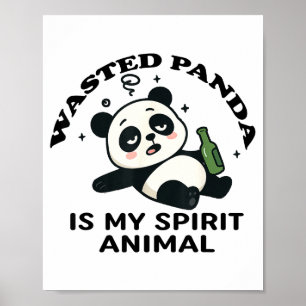 Funny Raccoon, My Spirit Animal Is A Trash Panda F Poster