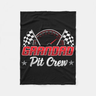 Funny Race Car Birthday Party Racing Family Granda Fleece Blanket