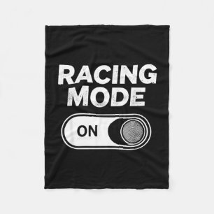Funny racing mode saying for gamers sarcastic fleece blanket