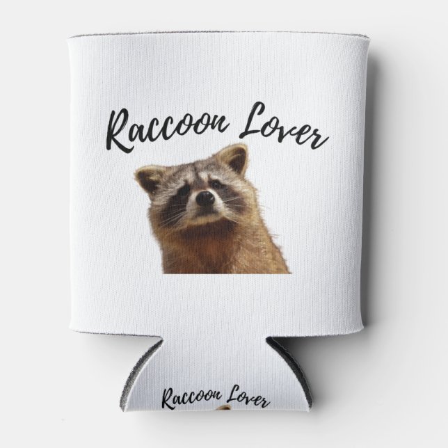 Funny Racoon Can Cooler (Front)