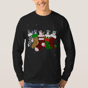 Funny Racoon Christmas Socks Costume Merry Xmas G T-Shirt