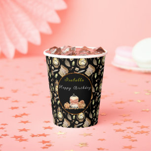 Funny Racoon Customise Text and Colour Paper Cups