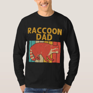 Funny Racoon Design For Dad Grandpa Men Racoon L T-Shirt