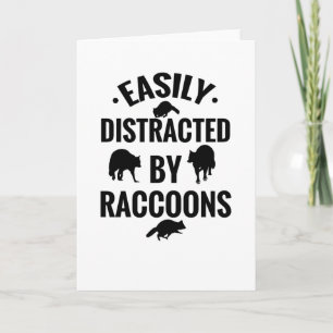 Funny Racoon Gifts I Love Raccoons Racoon Lover Card