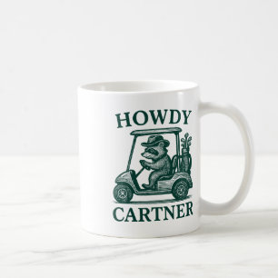 Funny Racoon Golf For Men And Women Golfer Golfin Coffee Mug