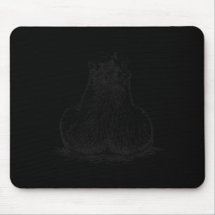 Funny Racoon Meme Sch Minimalist Animal Lovers Mouse Pad