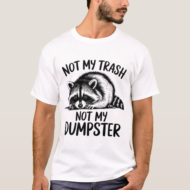 Funny Racoon Meme Shirt Design (Front)