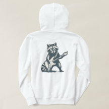 Funny Racoon Playing Electric Guitar