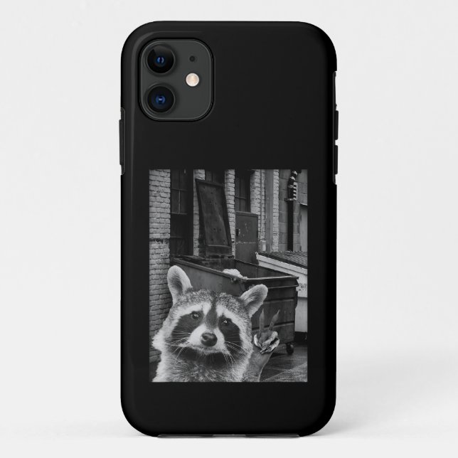 Funny Racoon Selfie Racoon Funny Racoon Case-Mate iPhone Case (Back)