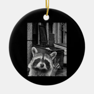 Funny Racoon Selfie Racoon Funny Racoon Ceramic Tree Decoration