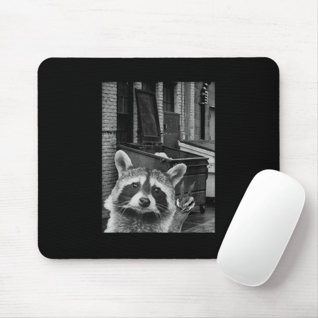 Funny Racoon Selfie Racoon Funny Racoon Mouse Pad (With Mouse)