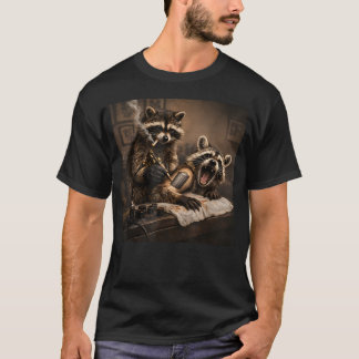 Funny Racoon Tattoo Artist Can Tattooing Feral T-Shirt