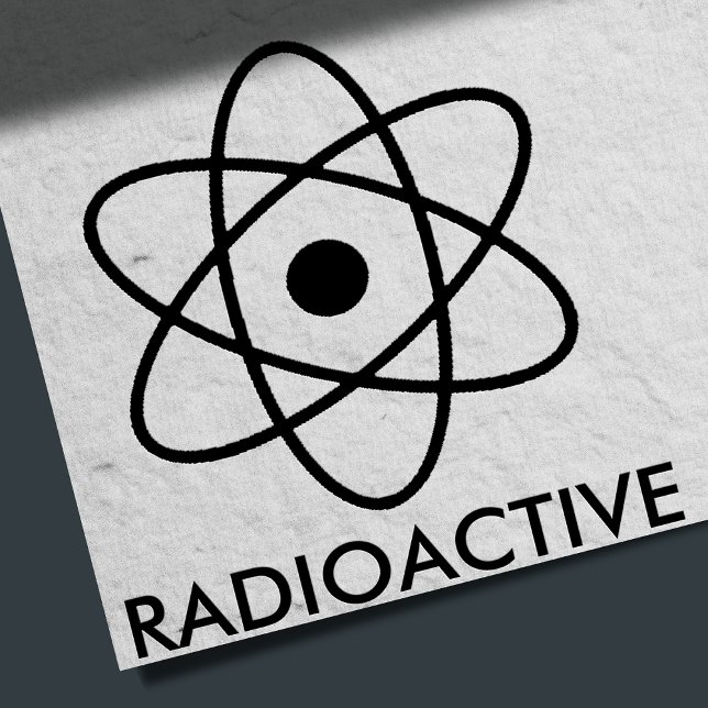 Funny Radioactive Novelty Rubber Stamp (Creator Uploaded)