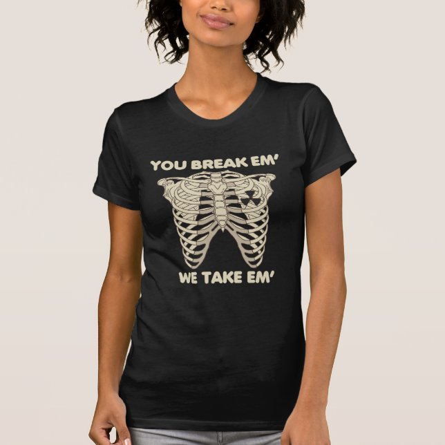 Funny Radiology Xray Skeleton Rad Technologist T-Shirt (Front)