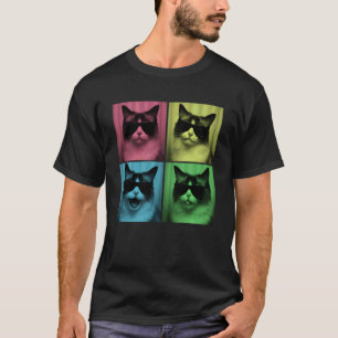 Funny Ragdoll Cat Lover Cute Pop Art Photo Booth T-Shirt