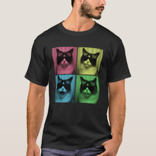 Funny Ragdoll Cat Lover Cute Pop Art Photo Booth T-Shirt