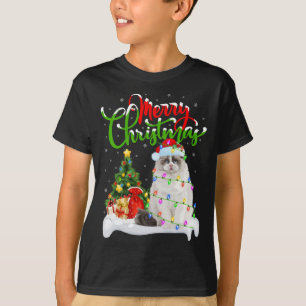 Funny Ragdoll Cat Lover Xmas Lighting Ragdoll Cat  T-Shirt