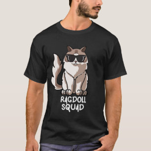 Funny Ragdoll Cat Squad Mum for Christmas T-Shirt