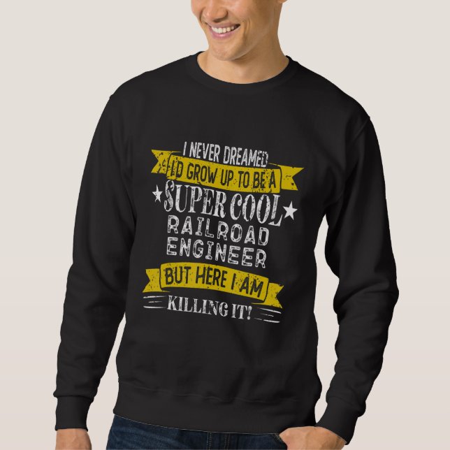 Funny Railroad Engineer Shirts Job Title Professio (Front)