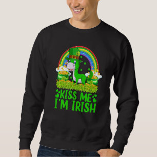 Funny Rainbow Kiss Me I'm Irish Mule St Patrick's  Sweatshirt