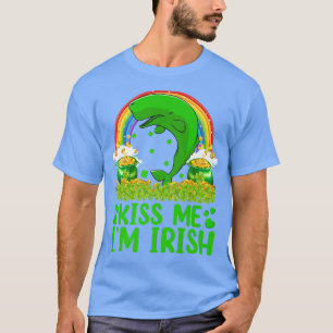 Funny Rainbow Kiss Me Im Irish Whale Shark St Patr T-Shirt