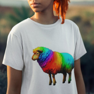 Funny Rainbow Sheep T-Shirt
