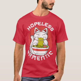 Funny Ramen Noodles Hopeless Ramentic Japanese Kaw T-Shirt