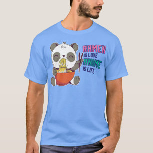 Funny Ramen Panda - Otaku Anime Manga 74 T-Shirt