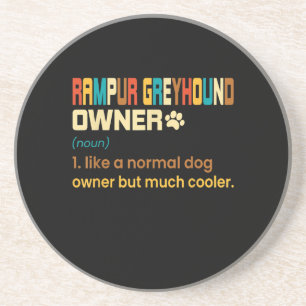 Funny Rampur Greyhound Vintage Retro Dog Mum Dad G Coaster